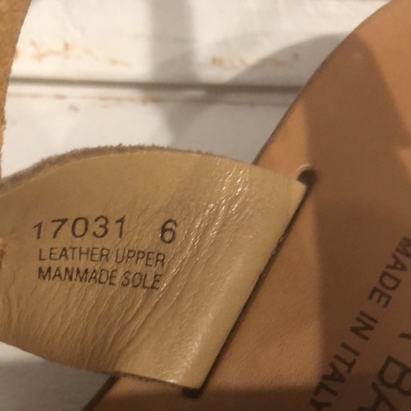 Gold, tan color(suede) sandal size 6 - Picture 8 of 9